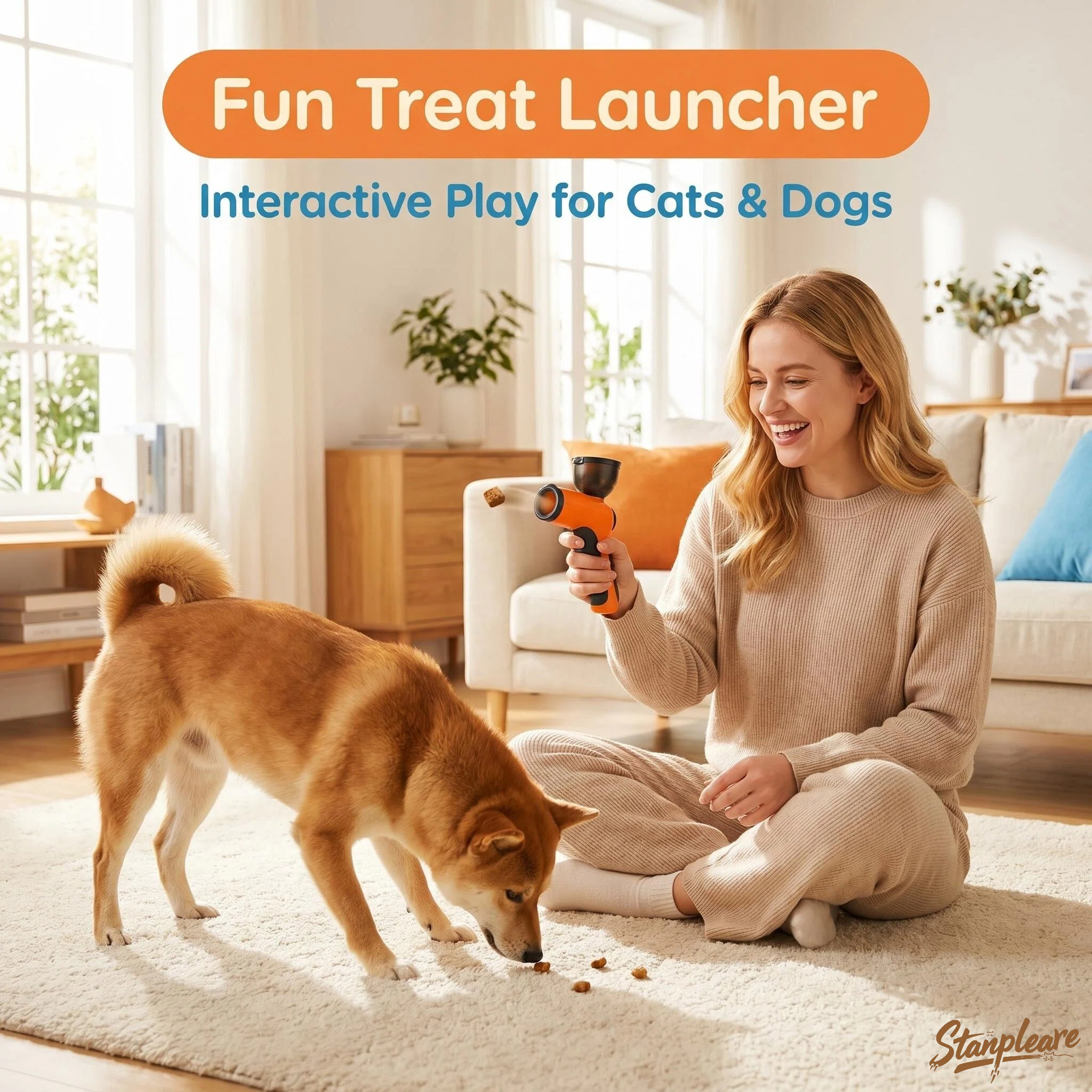 Food Snacks Game - Interactive Pet Snack Launcher Toy Cat