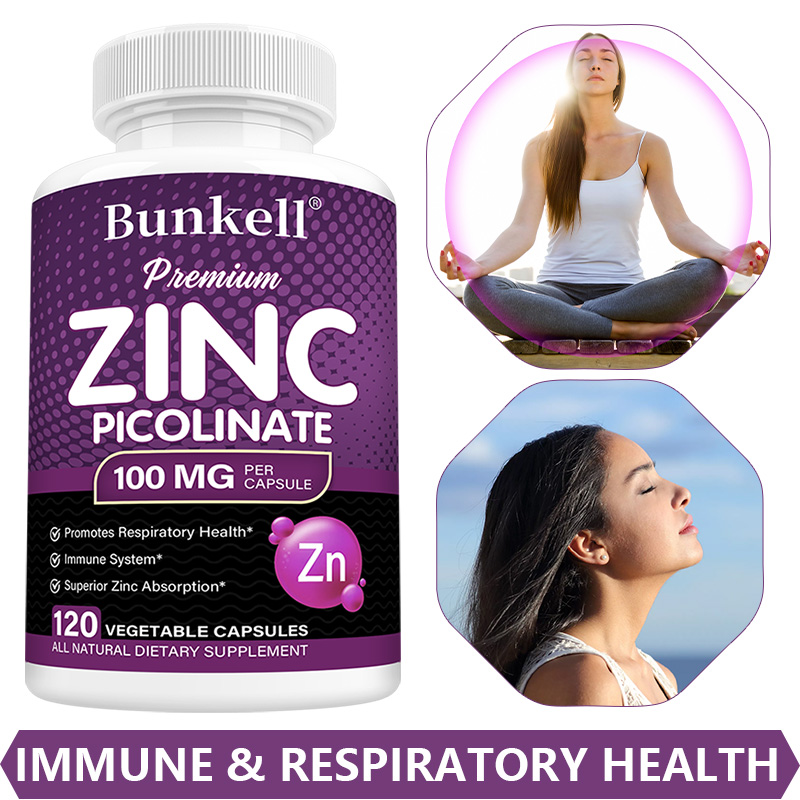 Food Zinc - Premium Zinc Picolinate 100mg, High Absorption,
