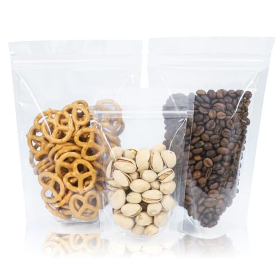 100 PCS Resealable Bags, 3.9x5 - مراجعة Food Snacks Candy وسعره