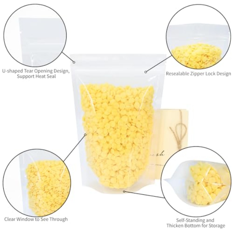 100 PCS Resealable Bags, 3.9x5 - مراجعة Food Snacks Candy وسعره