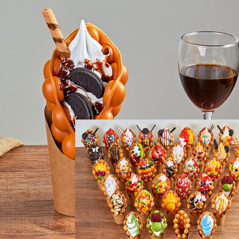 Simulation Egg Waffle Model Di - مراجعة Food Snacks To Eat وسعره