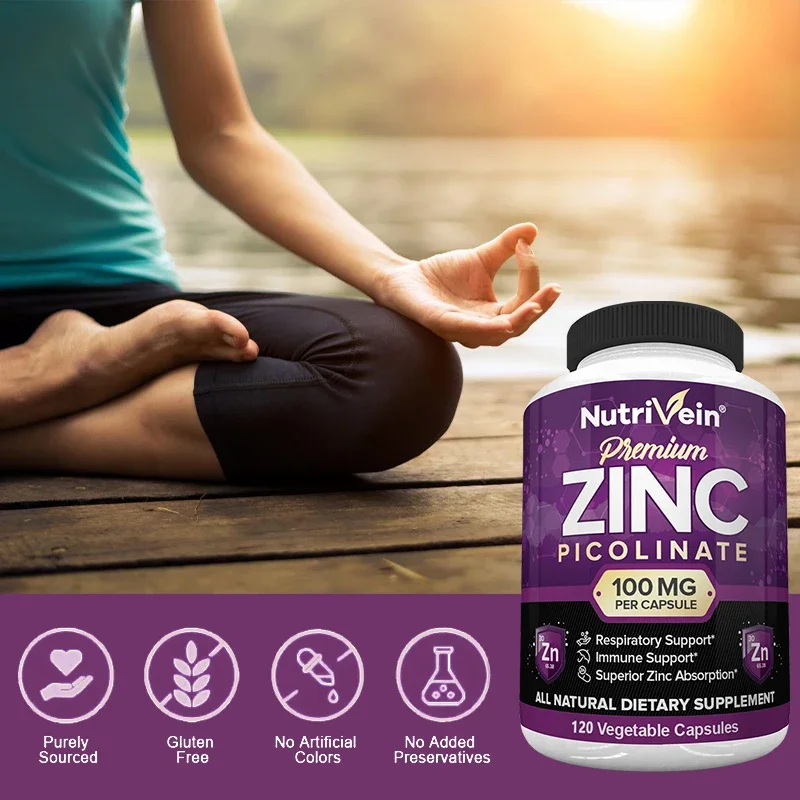 Premium Zinc Picolinate 100mg  - مراجعة Food Zinc وسعره