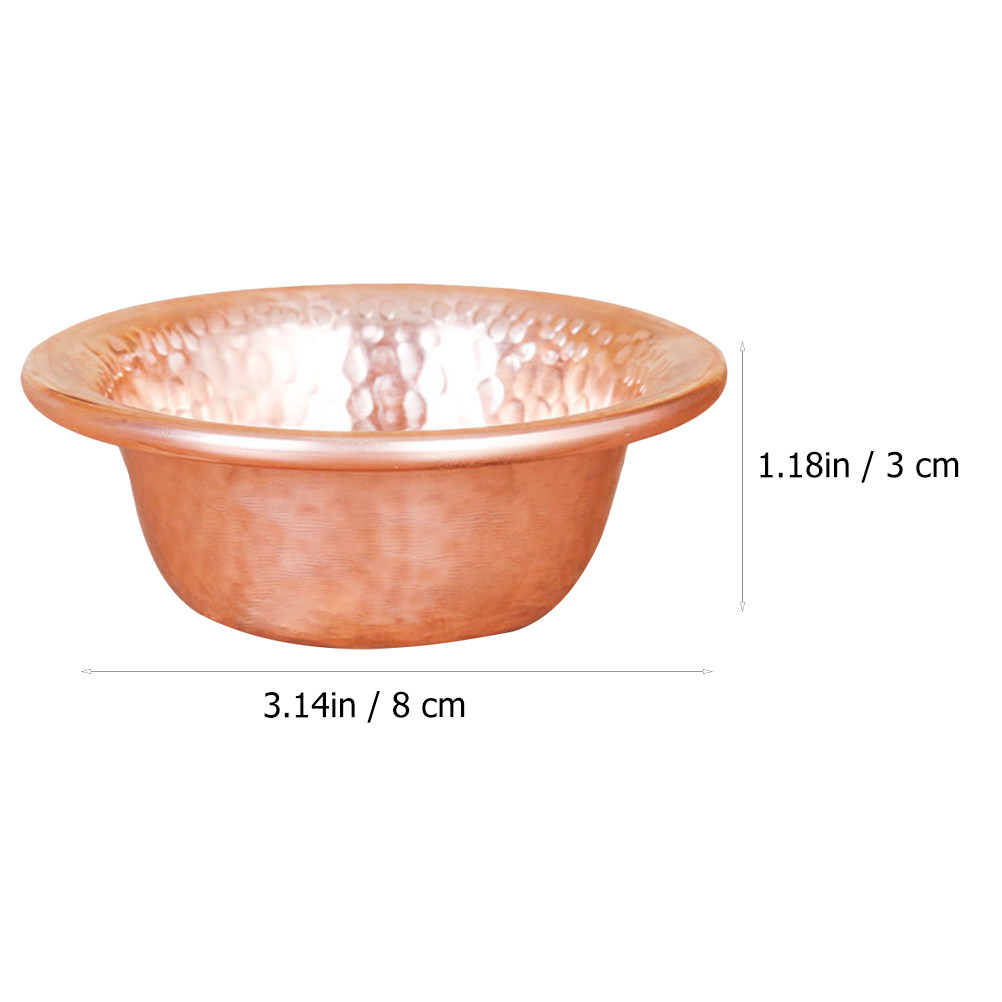 Copper Bowl for Water Home Dec - مراجعة Food Snacks Ideas وسعره