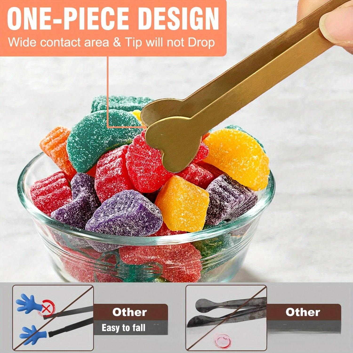 Gold Stainless Steel Mini Serv - مراجعة Food Snacks Candy وسعره