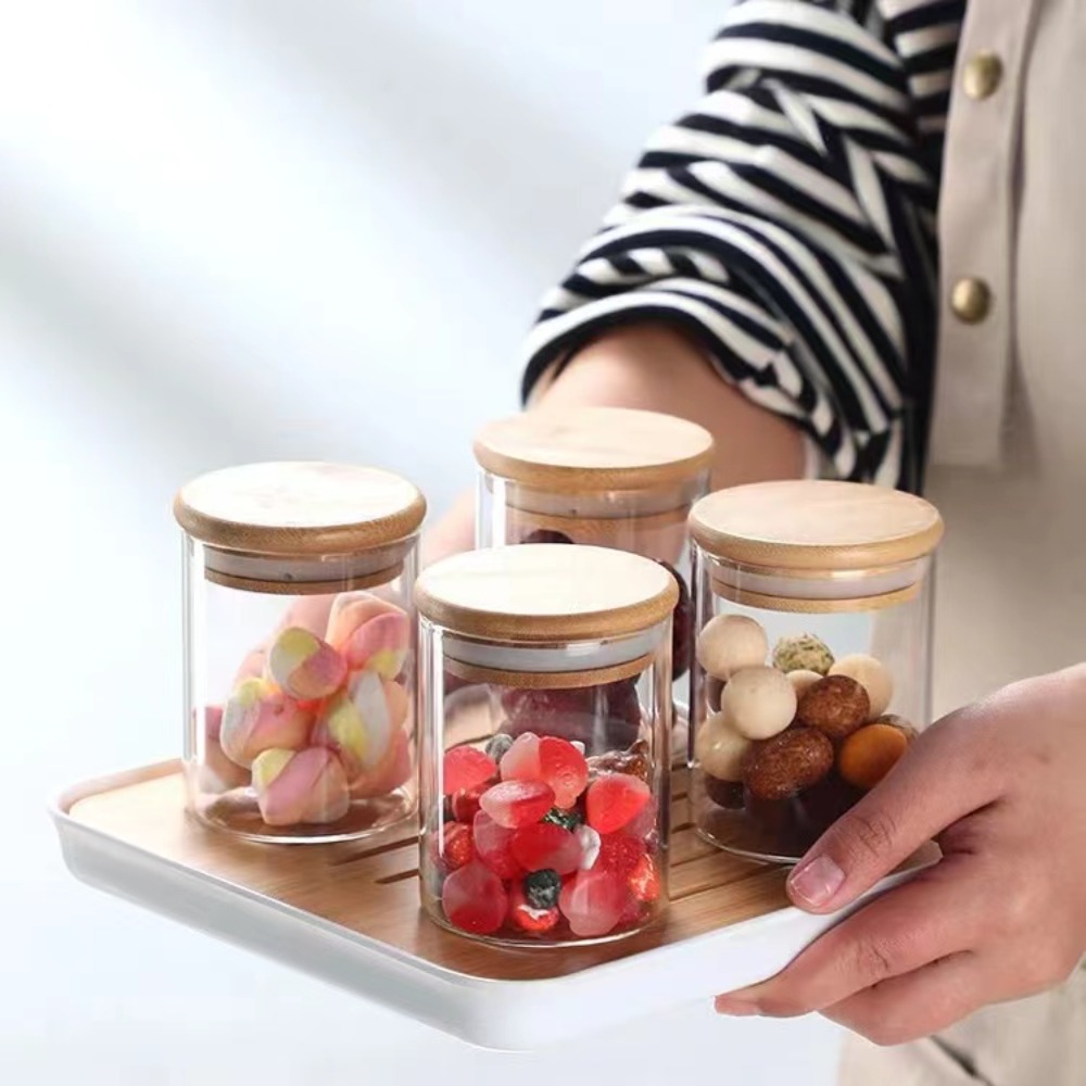 Glass Food Storage Tank with M - مراجعة Food Snacks Candy وسعره