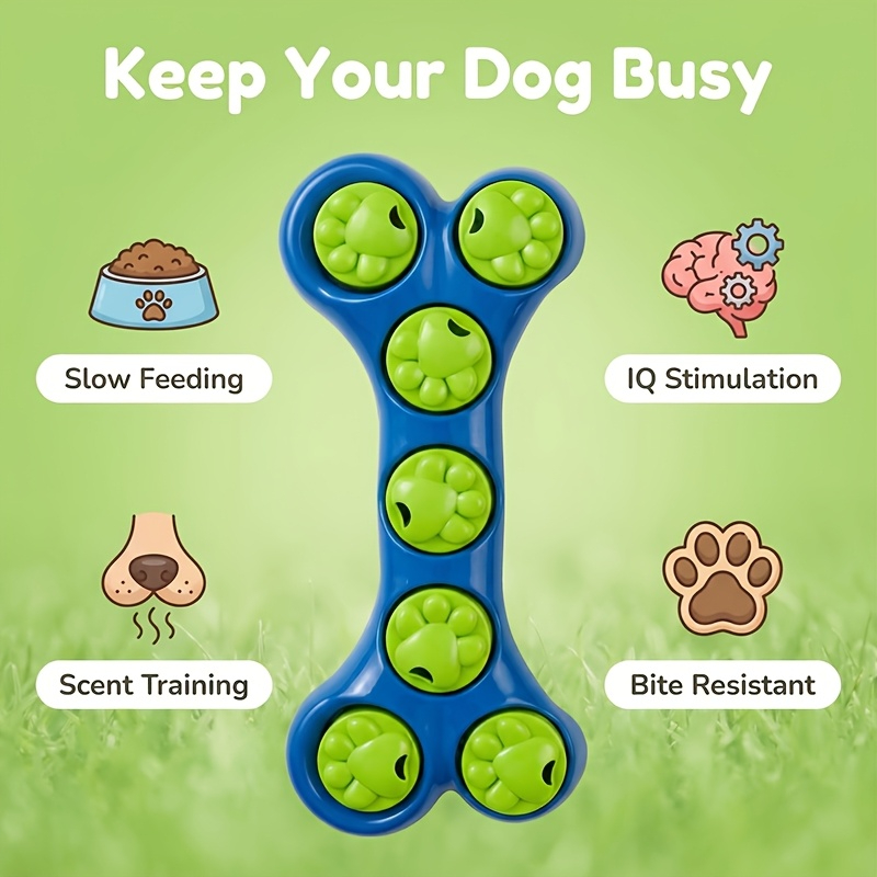 Dog Slow Feeder Toy Bone-Shape - مراجعة Food Snacks Game وسعره