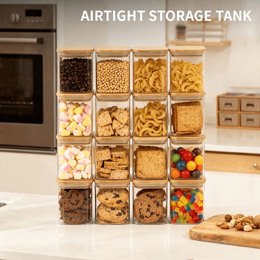 2/4/6/12Pcs-400Ml Square Glass - مراجعة Food Snacks Candy وسعره
