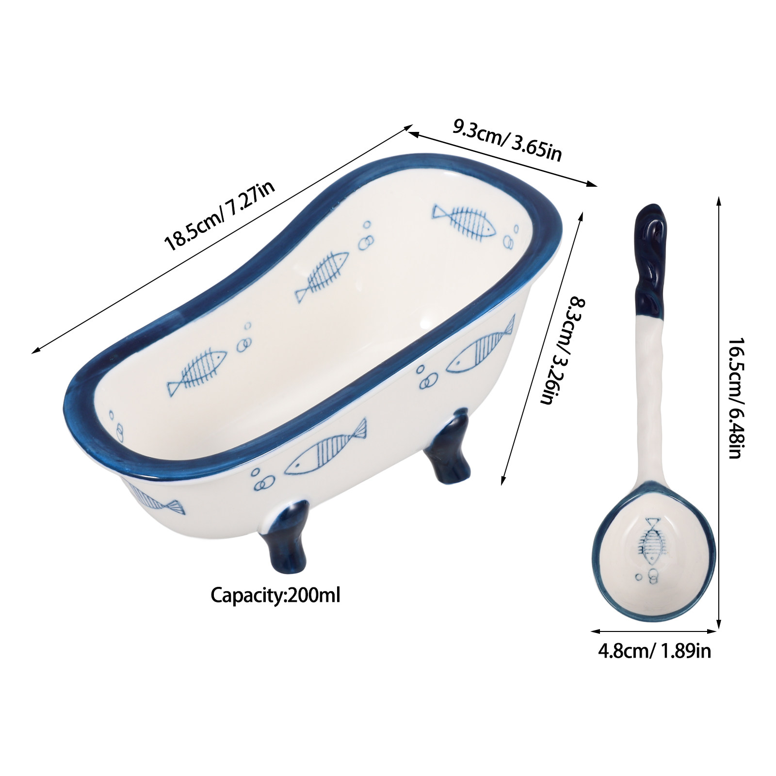 1Set Bathtub Style Snack Bowl  - مراجعة Food Snacks Candy وسعره