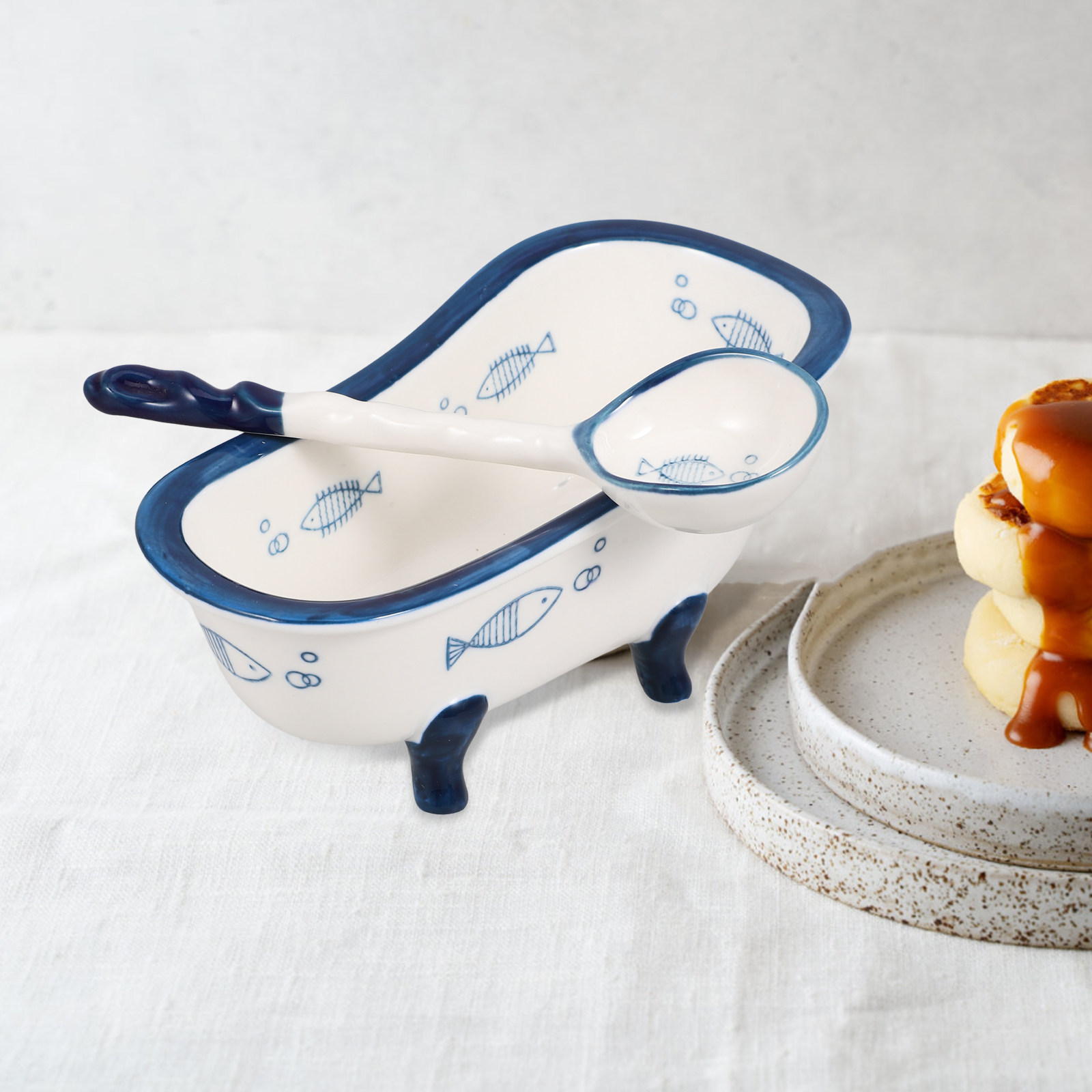 1Set Bathtub Style Snack Bowl  - مراجعة Food Snacks Candy وسعره
