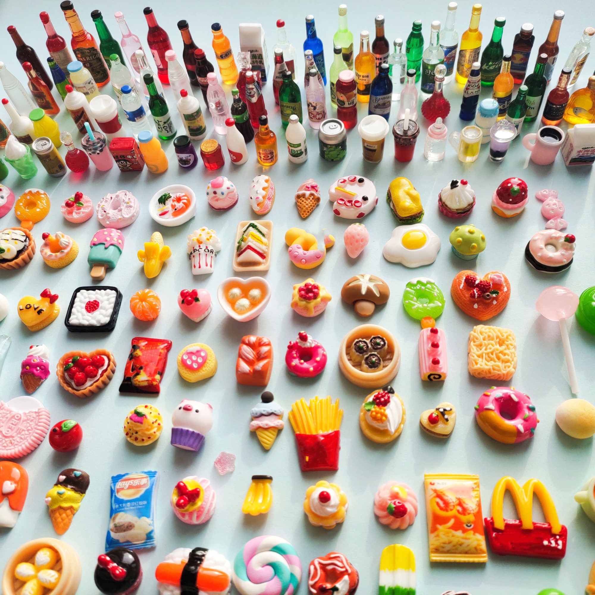 Cute Miniature Dollhouse Super - مراجعة Food Snacks Drinks وسعره