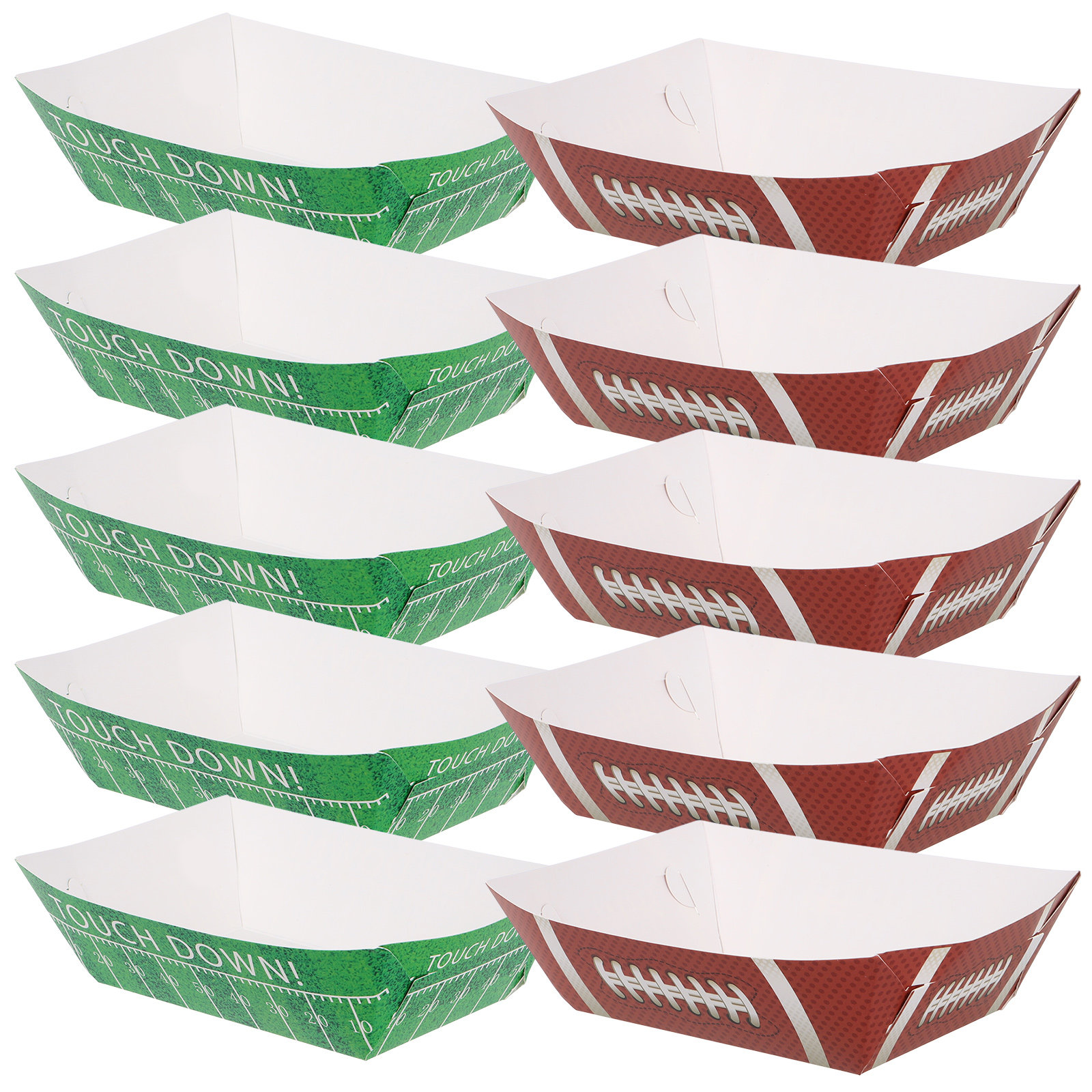 20Pcs Football Serving Boats K - مراجعة Food Snacks Game وسعره