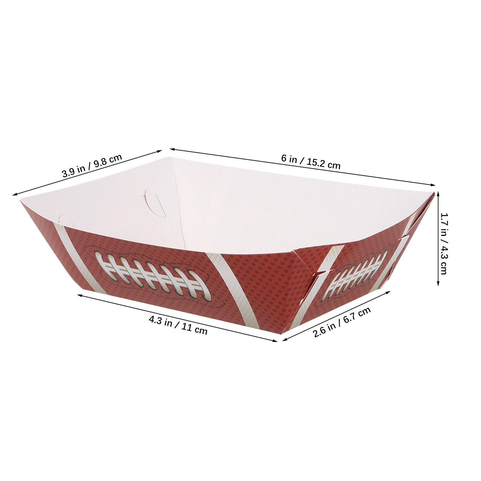 20Pcs Football Serving Boats K - مراجعة Food Snacks Game وسعره