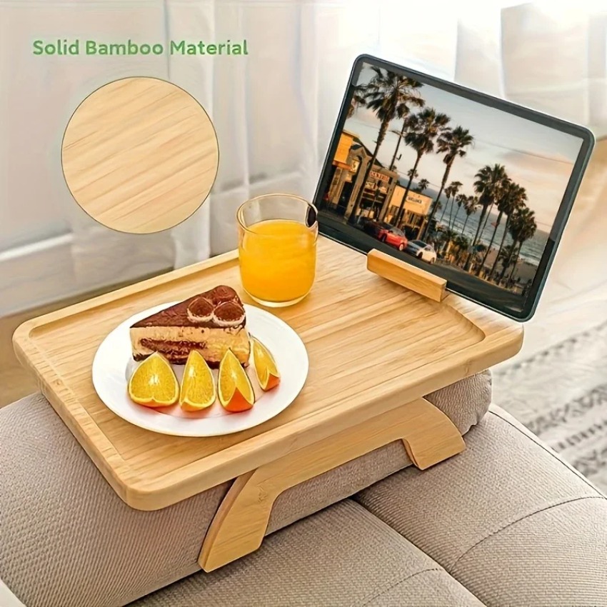 Wooden Foldable Tray Lazy Sofa - مراجعة Food Snacks To Eat وسعره