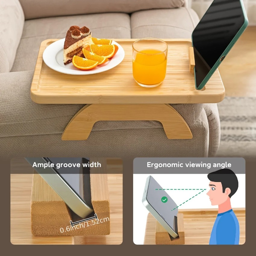 Wooden Foldable Tray Lazy Sofa - مراجعة Food Snacks To Eat وسعره