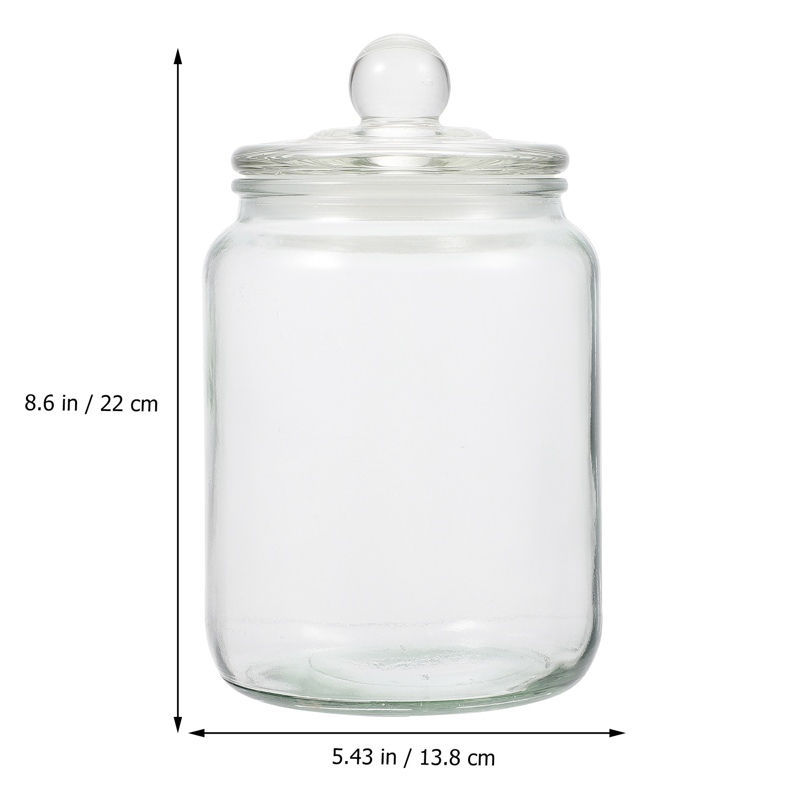 1Pcs Glass Storage Jar Sealed  - مراجعة Food Snacks Candy وسعره
