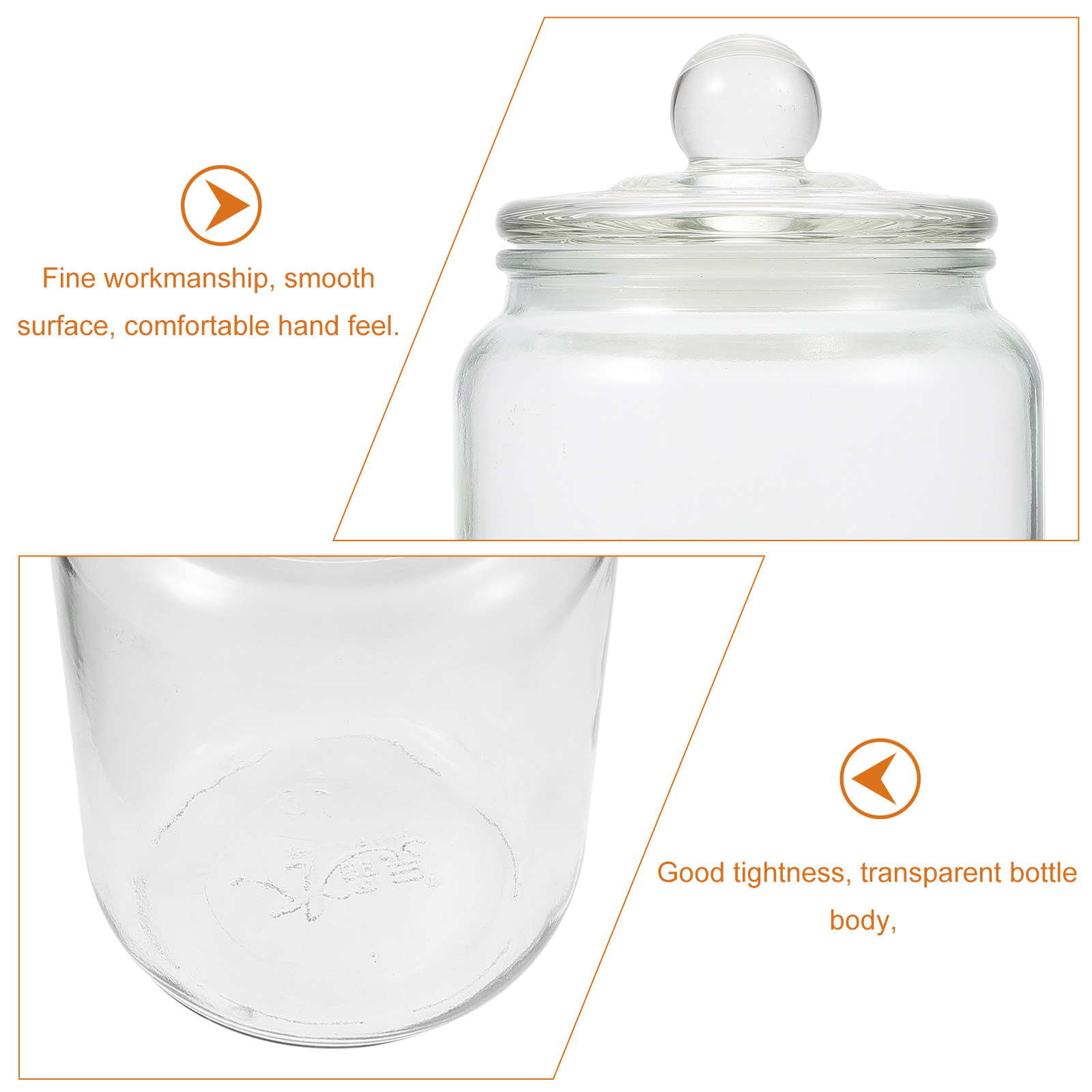 1Pcs Glass Storage Jar Sealed  - مراجعة Food Snacks Candy وسعره
