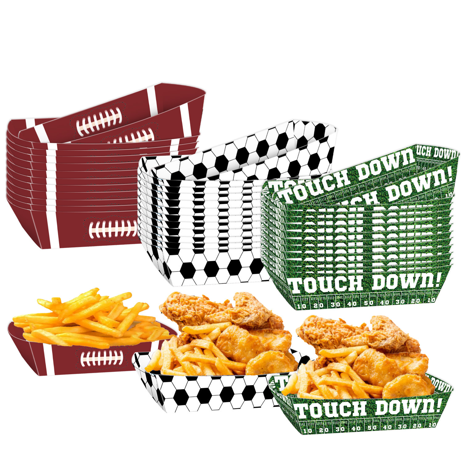 Sport Ball Food Tray Theme Par - مراجعة Food Snacks Candy وسعره