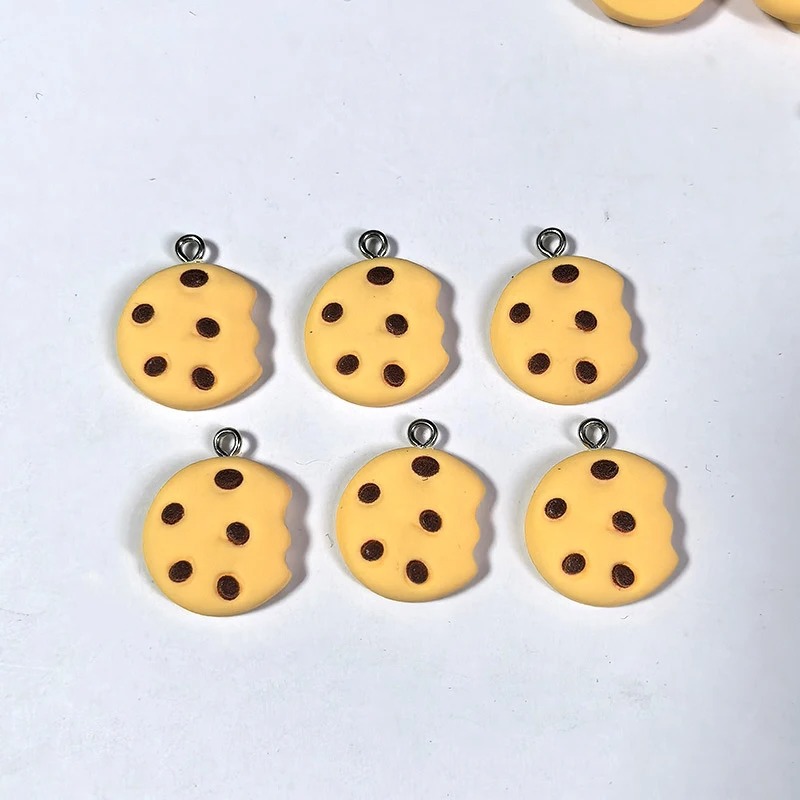 10Pcs Simulation Cookies Resin - مراجعة Food Snacks To Make وسعره