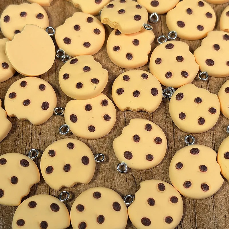 10Pcs Simulation Cookies Resin - مراجعة Food Snacks To Make وسعره