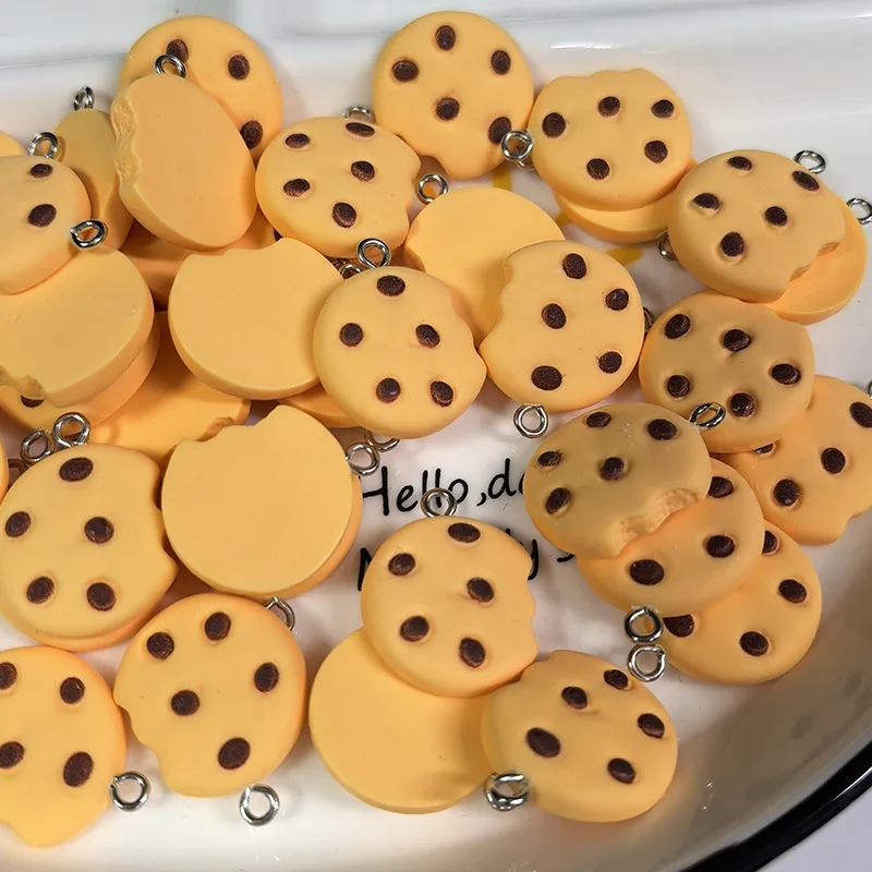 10Pcs Simulation Cookies Resin - مراجعة Food Snacks To Make وسعره