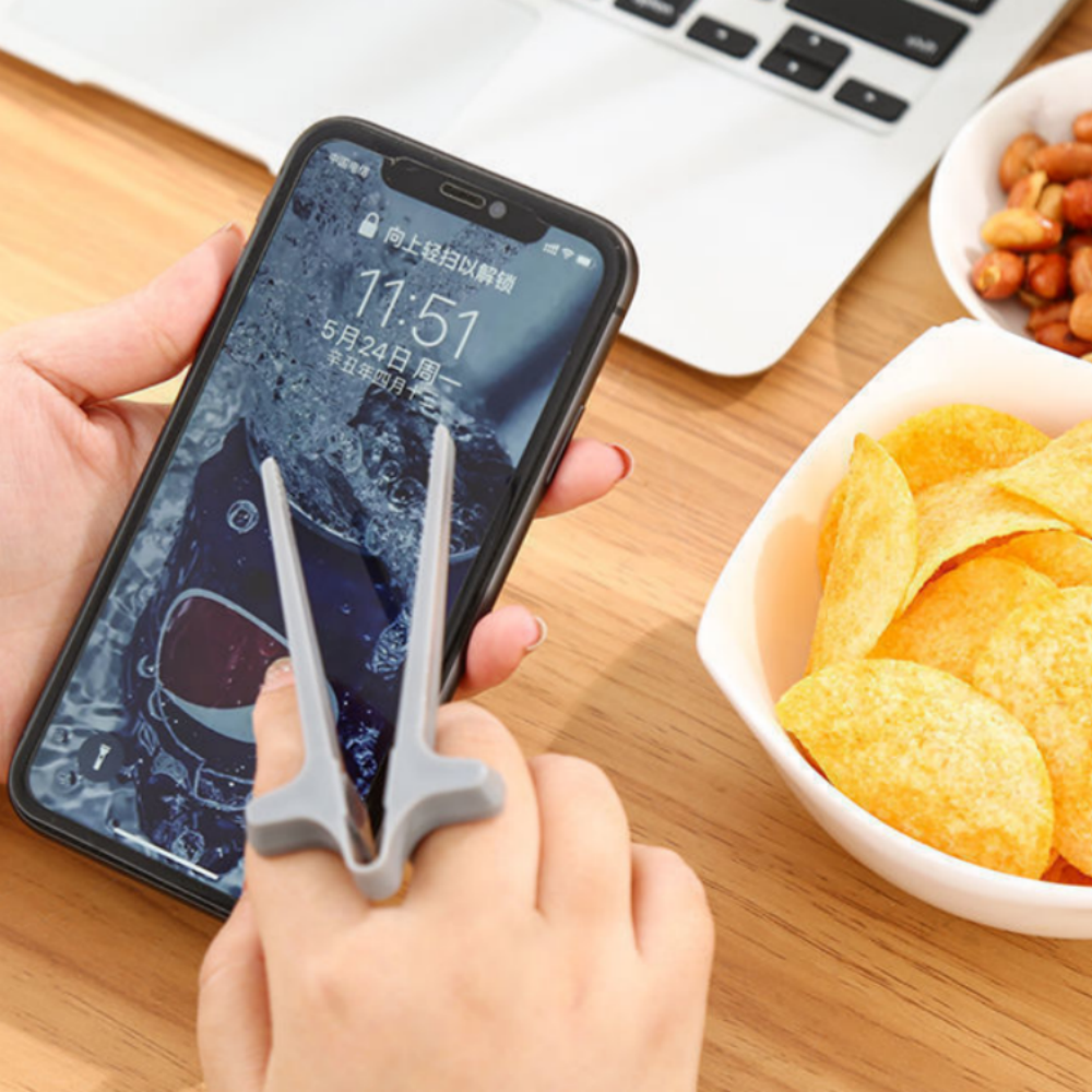 1/4pcs Lazy Snack Clip Finger  - مراجعة Food Snacks Game وسعره