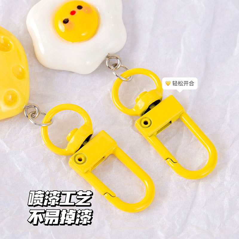 Cute Egg Cheese Keychain Resin - مراجعة Food Zinc وسعره