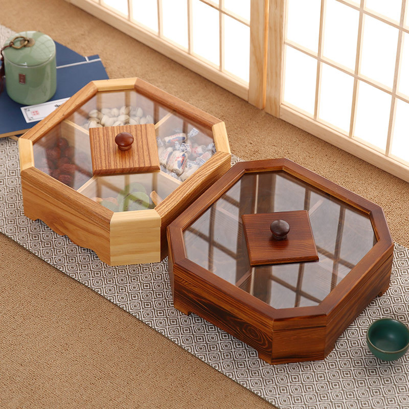 New Wood Candy Biscuit Storage - مراجعة Food Snacks Candy وسعره