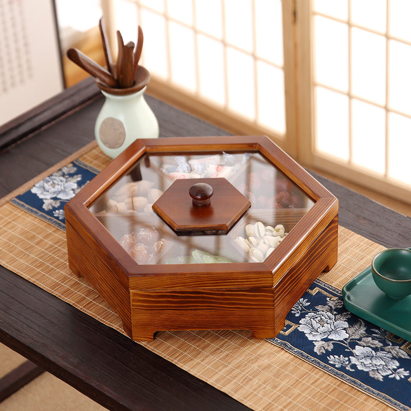 New Wood Candy Biscuit Storage - مراجعة Food Snacks Candy وسعره