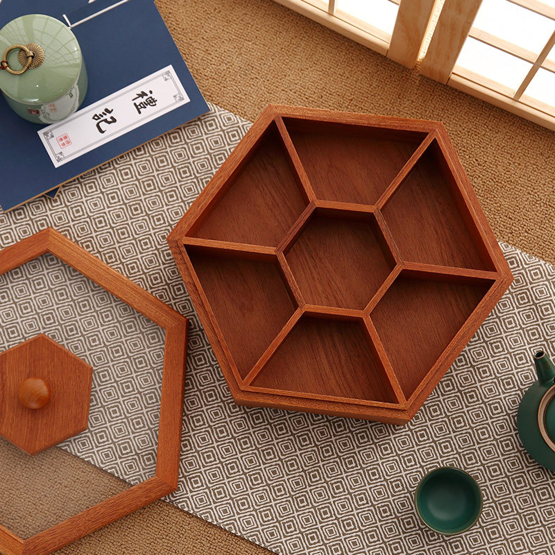 New Wood Candy Biscuit Storage - مراجعة Food Snacks Candy وسعره